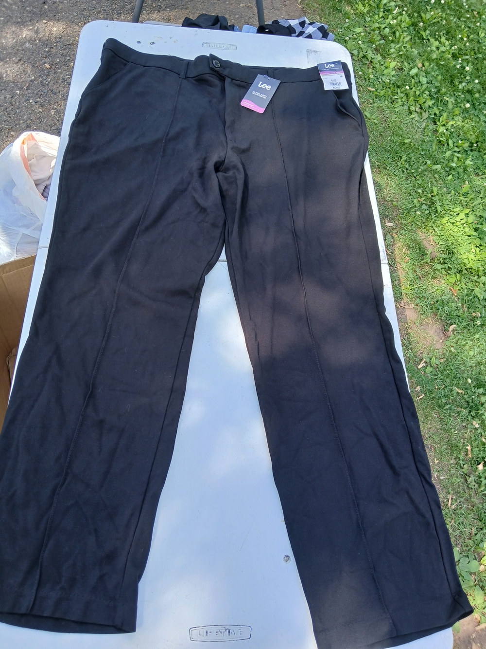 Lee Women's Black Straight-Leg Dress Trousers